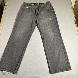 Vintage G-Unit Jeans Mens 40x34 Black Faded Wide Leg Baggy 50 Cent Hip Hop